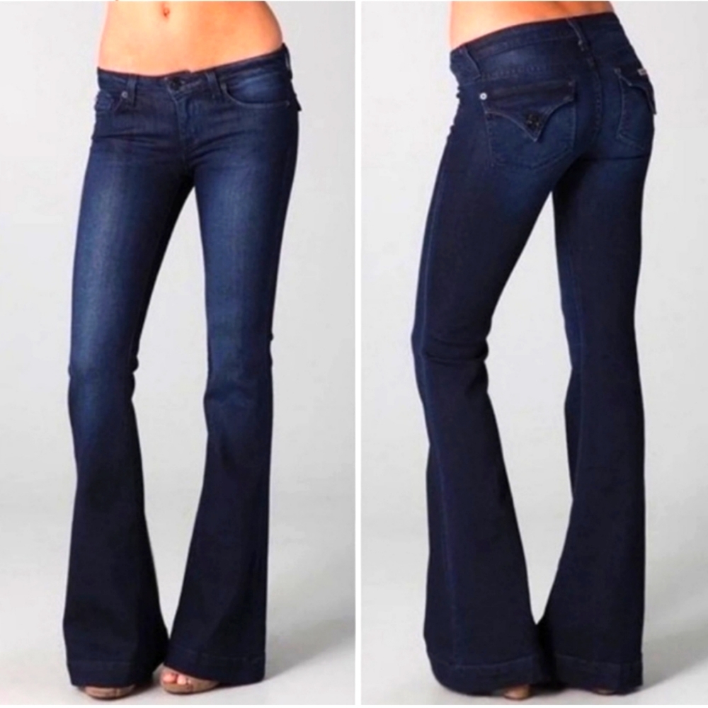 HUDSON Dark Wash Flare Jeans